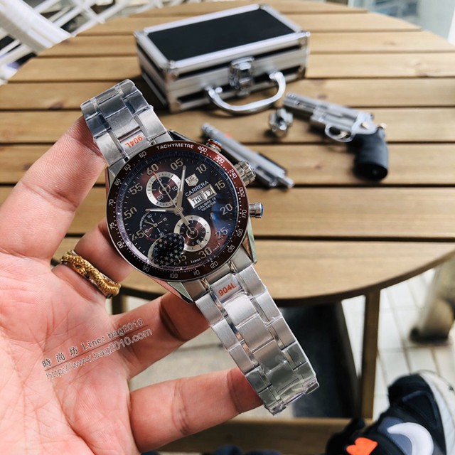 泰格豪雅TAG Heuer卡萊拉系列CV2A10.BA0796腕表男士手錶  gjs2207